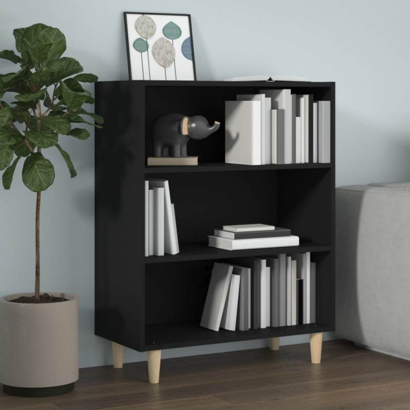 vidaXL Credenza Nera 69,5x32,5x90 cm in Legno Multistrato vidaXL Credenza Nera 69,5x32,5x90 cm in Legno Multistrato