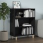 vidaXL Credenza Nera 69,5x32,5x90 cm in Legno Multistrato vidaXL Credenza Nera 69,5x32,5x90 cm in Legno Multistrato