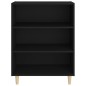 vidaXL Credenza Nera 69,5x32,5x90 cm in Legno Multistrato vidaXL Credenza Nera 69,5x32,5x90 cm in Legno Multistrato