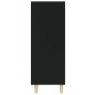 vidaXL Credenza Nera 69,5x32,5x90 cm in Legno Multistrato vidaXL Credenza Nera 69,5x32,5x90 cm in Legno Multistrato