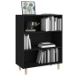 vidaXL Credenza Nera 69,5x32,5x90 cm in Legno Multistrato vidaXL Credenza Nera 69,5x32,5x90 cm in Legno Multistrato