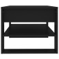 vidaXL Tavolino da Salotto Nero 102x55x45 cm in Legno Multistrato