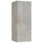 vidaXL Armadietto a Muro Grigio Cemento 34,5x34x90cm Legno Multistrato vidaXL Armadietto a Muro Grigio Cemento 34,5x34x90cm Legno Multistrato