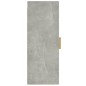 vidaXL Armadietto a Muro Grigio Cemento 34,5x34x90cm Legno Multistrato vidaXL Armadietto a Muro Grigio Cemento 34,5x34x90cm Legno Multistrato