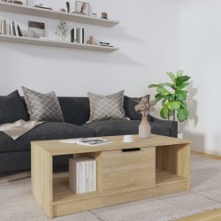 vidaXL Tavolino da Salotto Rovere Sonoma 102x50x36cm Legno Multistrato