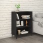 vidaXL Credenza Nera 69,5x32,5x90 cm in Legno Multistrato vidaXL Credenza Nera 69,5x32,5x90 cm in Legno Multistrato