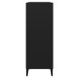 vidaXL Credenza Nera 69,5x32,5x90 cm in Legno Multistrato vidaXL Credenza Nera 69,5x32,5x90 cm in Legno Multistrato
