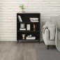 vidaXL Credenza Nera 69,5x32,5x90 cm in Legno Multistrato vidaXL Credenza Nera 69,5x32,5x90 cm in Legno Multistrato