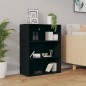 vidaXL Armadietto Pensile a Parete Nero 69,5x32,5x90 cm vidaXL Armadietto Pensile a Parete Nero 69,5x32,5x90 cm