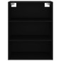 vidaXL Armadietto Pensile a Parete Nero 69,5x32,5x90 cm vidaXL Armadietto Pensile a Parete Nero 69,5x32,5x90 cm