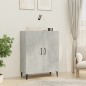 vidaXL Credenza Grigio Cemento 70x34x90 cm in Legno Multistrato vidaXL Credenza Grigio Cemento 70x34x90 cm in Legno Multistrato