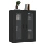 vidaXL Armadietto Pensile a Parete Nero 69,5x34x90 cm vidaXL Armadietto Pensile a Parete Nero 69,5x34x90 cm