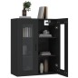 vidaXL Armadietto Pensile a Parete Nero 69,5x34x90 cm vidaXL Armadietto Pensile a Parete Nero 69,5x34x90 cm