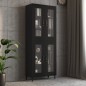 vidaXL Armadietto Pensile a Parete Nero 69,5x34x90 cm vidaXL Armadietto Pensile a Parete Nero 69,5x34x90 cm