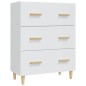 vidaXL Credenza Bianco Lucido 70x34x90 cm in Legno Multistrato vidaXL Credenza Bianco Lucido 70x34x90 cm in Legno Multistrato