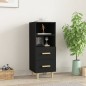 vidaXL Credenza Nera 34,5x34x90 cm in Legno Multistrato vidaXL Credenza Nera 34,5x34x90 cm in Legno Multistrato