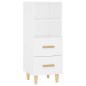 vidaXL Credenza Bianca 34,5x34x90 cm in Legno Multistrato vidaXL Credenza Bianca 34,5x34x90 cm in Legno Multistrato