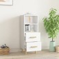 vidaXL Credenza Bianca 34,5x34x90 cm in Legno Multistrato vidaXL Credenza Bianca 34,5x34x90 cm in Legno Multistrato
