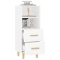 vidaXL Credenza Bianca 34,5x34x90 cm in Legno Multistrato vidaXL Credenza Bianca 34,5x34x90 cm in Legno Multistrato