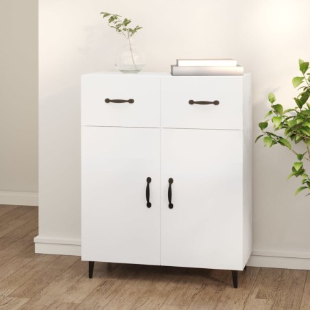 vidaXL Credenza Bianca 69,5x34x90 cm in Legno Multistrato