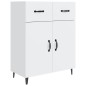 vidaXL Credenza Bianca 69,5x34x90 cm in Legno Multistrato vidaXL Credenza Bianca 69,5x34x90 cm in Legno Multistrato