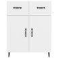 vidaXL Credenza Bianca 69,5x34x90 cm in Legno Multistrato vidaXL Credenza Bianca 69,5x34x90 cm in Legno Multistrato