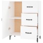 vidaXL Credenza Bianca 69,5x34x90 cm in Legno Multistrato vidaXL Credenza Bianca 69,5x34x90 cm in Legno Multistrato