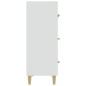 vidaXL Credenza Bianca 70x34x90 cm in Legno Multistrato vidaXL Credenza Bianca 70x34x90 cm in Legno Multistrato