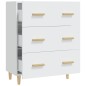 vidaXL Credenza Bianca 70x34x90 cm in Legno Multistrato vidaXL Credenza Bianca 70x34x90 cm in Legno Multistrato