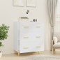 vidaXL Credenza Bianca 70x34x90 cm in Legno Multistrato vidaXL Credenza Bianca 70x34x90 cm in Legno Multistrato