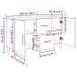 vidaXL Credenza Rovere Sonoma 100x36x60 cm in Legno Multistrato vidaXL Credenza Rovere Sonoma 100x36x60 cm in Legno Multistrato