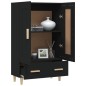 vidaXL Credenza Nera 70x31x115 cm in Legno Multistrato vidaXL Credenza Nera 70x31x115 cm in Legno Multistrato