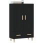 vidaXL Credenza Nera 70x31x115 cm in Legno Multistrato vidaXL Credenza Nera 70x31x115 cm in Legno Multistrato