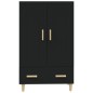 vidaXL Credenza Nera 70x31x115 cm in Legno Multistrato vidaXL Credenza Nera 70x31x115 cm in Legno Multistrato