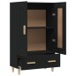 vidaXL Credenza Nera 70x31x115 cm in Legno Multistrato vidaXL Credenza Nera 70x31x115 cm in Legno Multistrato