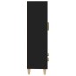 vidaXL Credenza Nera 70x31x115 cm in Legno Multistrato vidaXL Credenza Nera 70x31x115 cm in Legno Multistrato