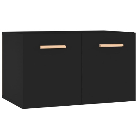 vidaXL Mobile a Parete Nero 60x36,5x35 cm in Legno Multistrato