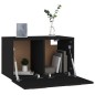 vidaXL Mobile a Parete Nero 60x36,5x35 cm in Legno Multistrato vidaXL Mobile a Parete Nero 60x36,5x35 cm in Legno Multistrato