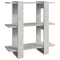 vidaXL Libreria/Divisorio Grigio Cemento 80x30x87 cm vidaXL Libreria/Divisorio Grigio Cemento 80x30x87 cm