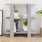 vidaXL Libreria/Divisorio Grigio Cemento 80x30x87 cm vidaXL Libreria/Divisorio Grigio Cemento 80x30x87 cm