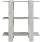 vidaXL Libreria/Divisorio Grigio Cemento 80x30x87 cm vidaXL Libreria/Divisorio Grigio Cemento 80x30x87 cm