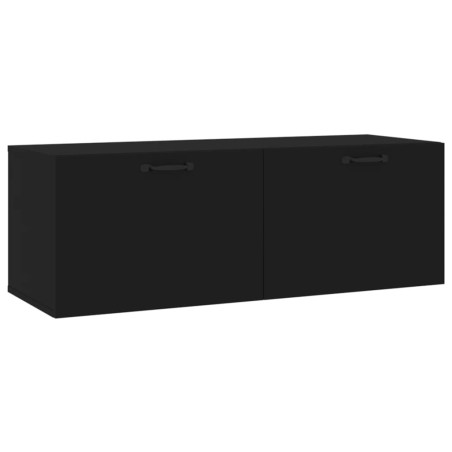 vidaXL Mobile Pensile Nero 100x36,5x35 cm Legno Multistrato