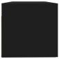 vidaXL Mobile Pensile Nero 100x36,5x35 cm Legno Multistrato vidaXL Mobile Pensile Nero 100x36,5x35 cm Legno Multistrato