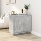 vidaXL Credenza Grigio Cemento 80x40x75 cm in Legno Compensato vidaXL Credenza Grigio Cemento 80x40x75 cm in Legno Compensato