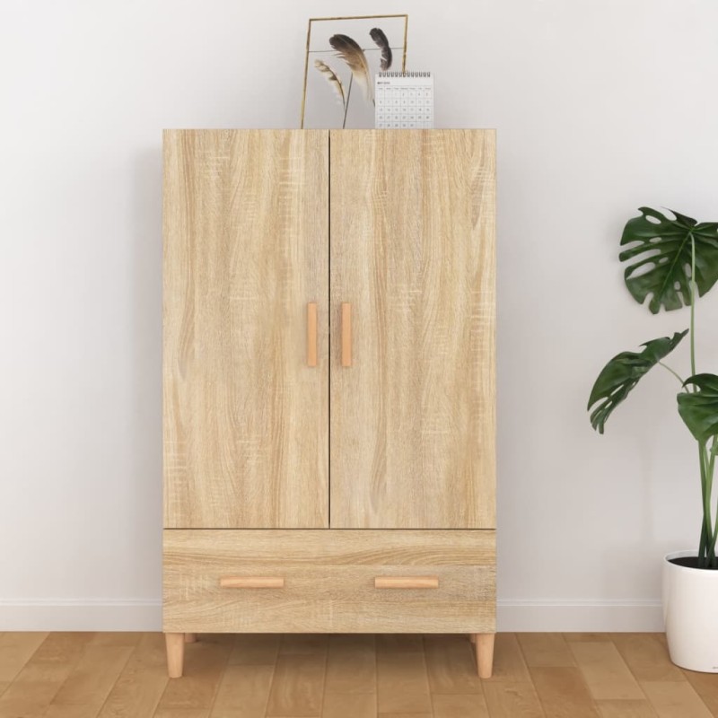 vidaXL Credenza Rovere Sonoma 70x31x115 cm in Legno Multistrato vidaXL Credenza Rovere Sonoma 70x31x115 cm in Legno Multistrato