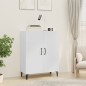 vidaXL Credenza 70x34x90 cm in Legno Multistrato Bianco Lucido vidaXL Credenza 70x34x90 cm in Legno Multistrato Bianco Lucido