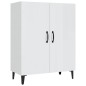vidaXL Credenza 70x34x90 cm in Legno Multistrato Bianco Lucido vidaXL Credenza 70x34x90 cm in Legno Multistrato Bianco Lucido