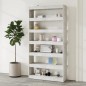 vidaXL Libreria/Divisorio GrigioCemento 100x30x198cm Legno Multistrato vidaXL Libreria/Divisorio GrigioCemento 100x30x198cm Legno Multistrato