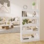 vidaXL Libreria/Divisorio Bianco Lucido 80x30x135 cm in Truciolato vidaXL Libreria/Divisorio Bianco Lucido 80x30x135 cm in Truciolato