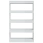 vidaXL Libreria/Divisorio Bianco Lucido 80x30x135 cm in Truciolato vidaXL Libreria/Divisorio Bianco Lucido 80x30x135 cm in Truciolato